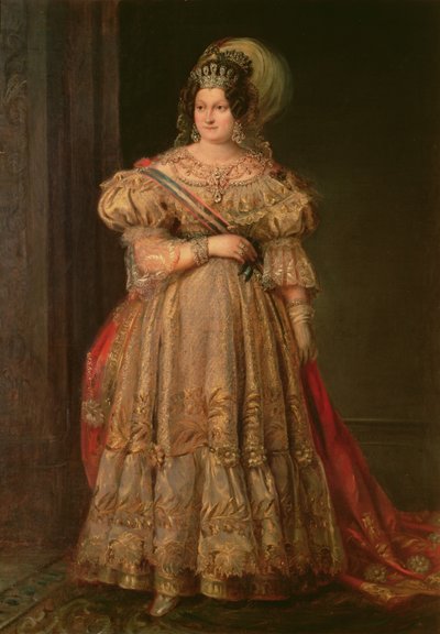 Maria Christina de Bourbon (1806-1878) von Valentin Carderera y Solano